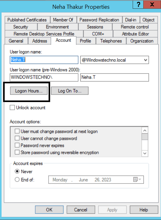 How to restrict user login for particular system or time ActiveDirectory